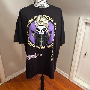 NWOT Ghost Papa Emeritus Chibi Boyfriend Fit size 2XL band tee goth Metal Rock